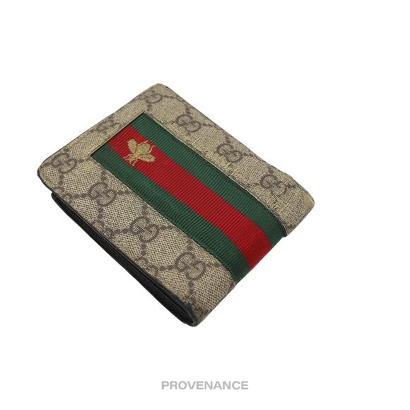 🔴 Gucci GG Supreme Bifold Wallet - Signature Web Bee - Picture 4 of 8